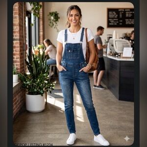 ✨ YMI Distressed Patch Bib Denim Overalls | Sz 9/M ✨